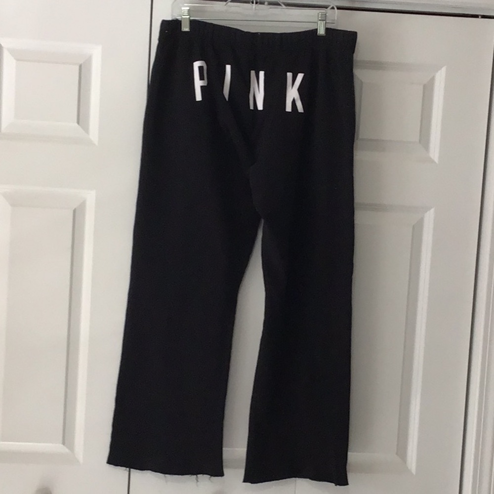 PINK wide leg sweatpants LG